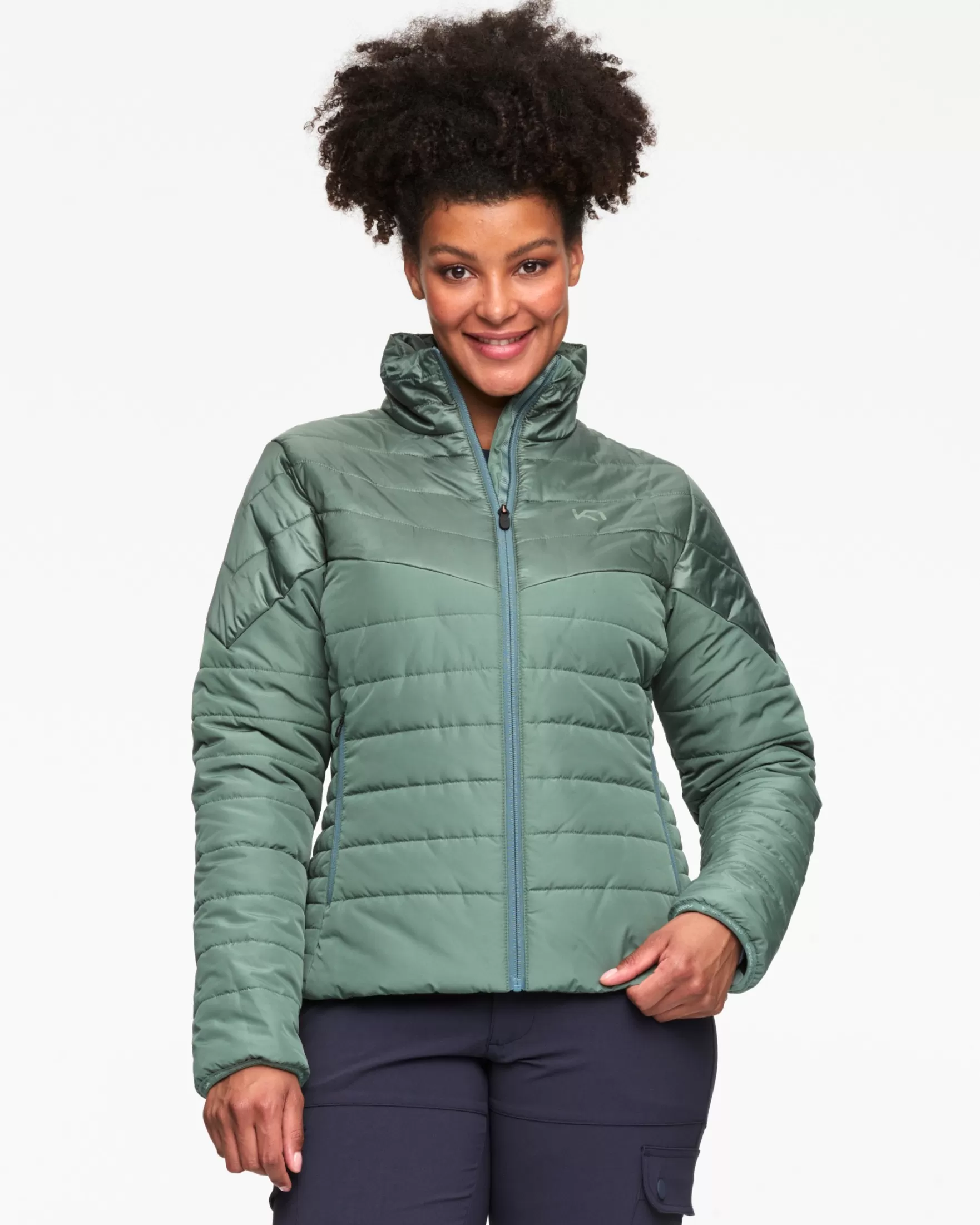 Hiking Jackets-Kari Traa Sanne PrimaLoft Jacket Murk Green