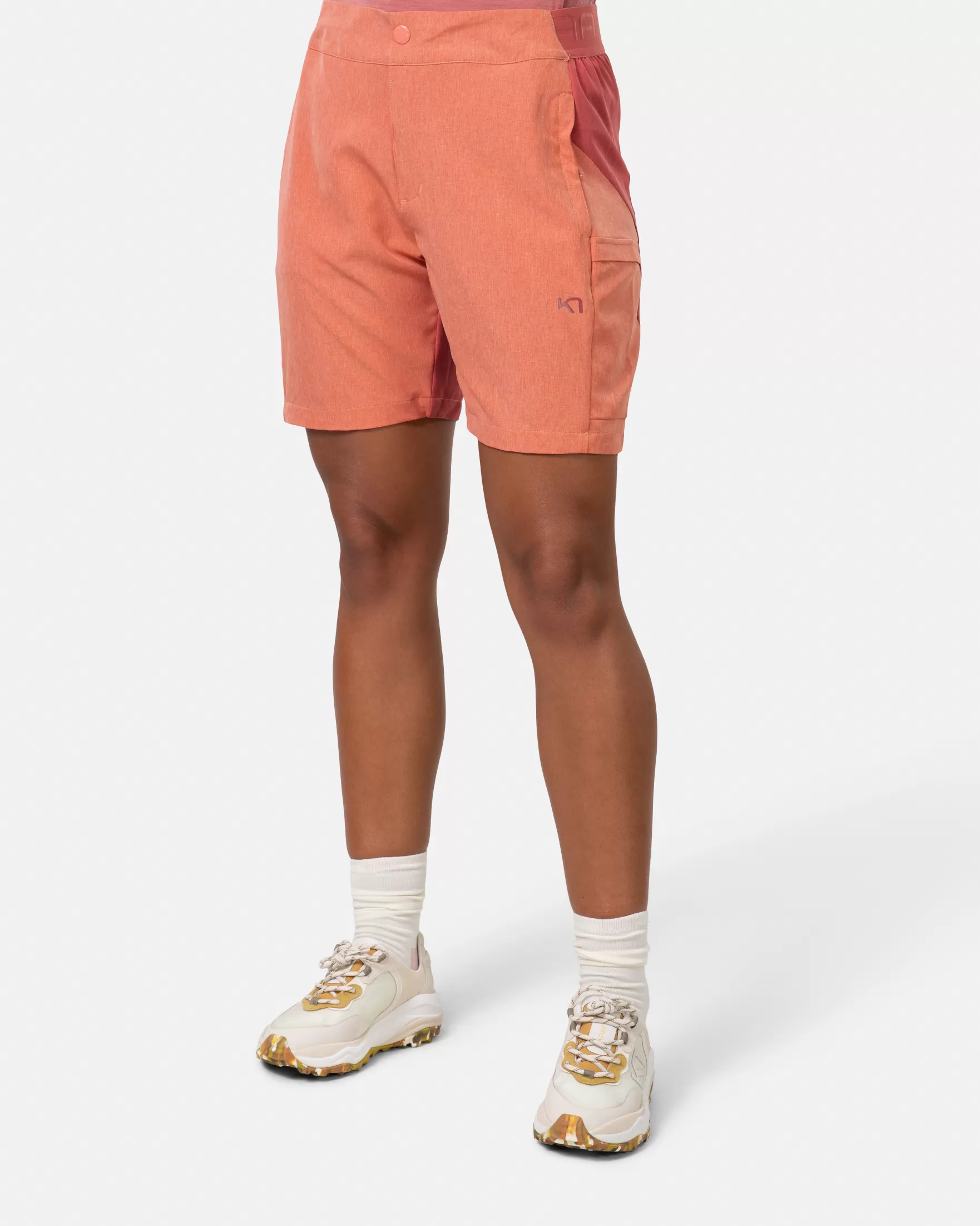 Shorts and Skirts-Kari Traa Sanne Trail Shorts 7In Peach