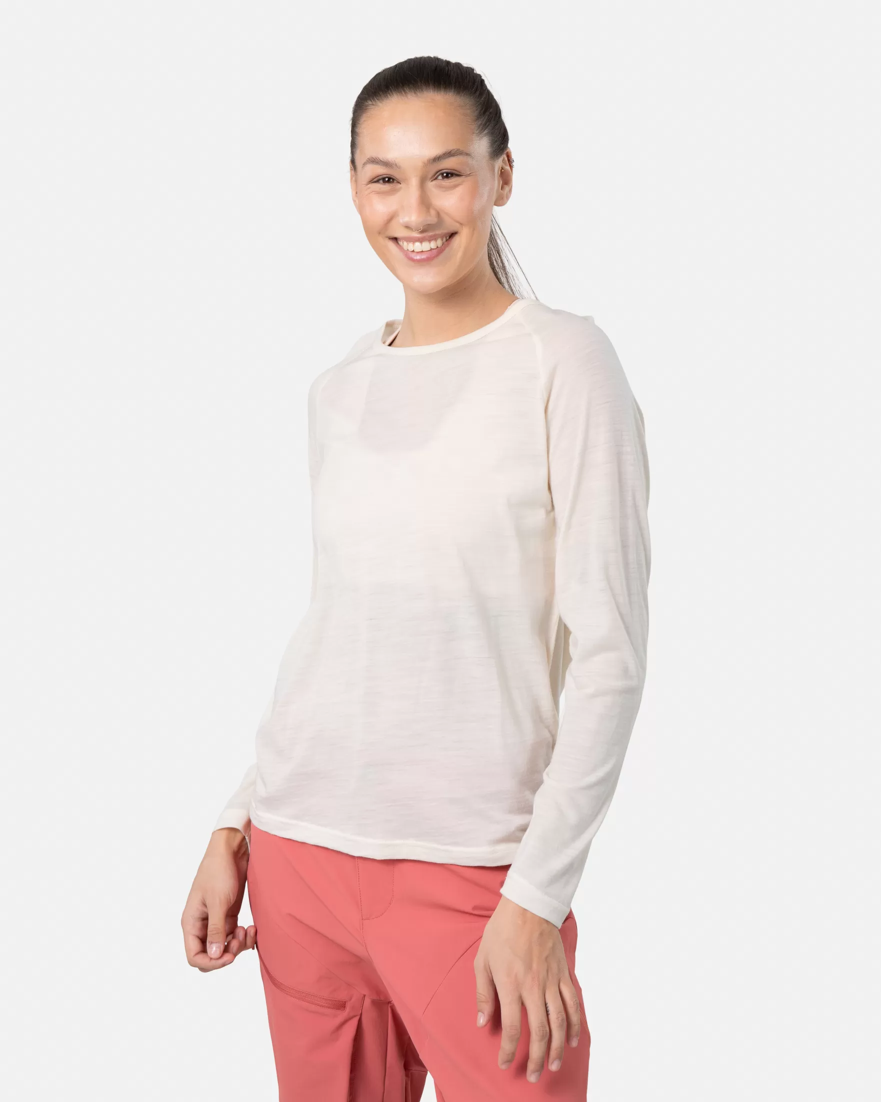 Wool T-Shirts | Wool Sweaters-Kari Traa Sanne Wool Long Sleeve Bjerk White