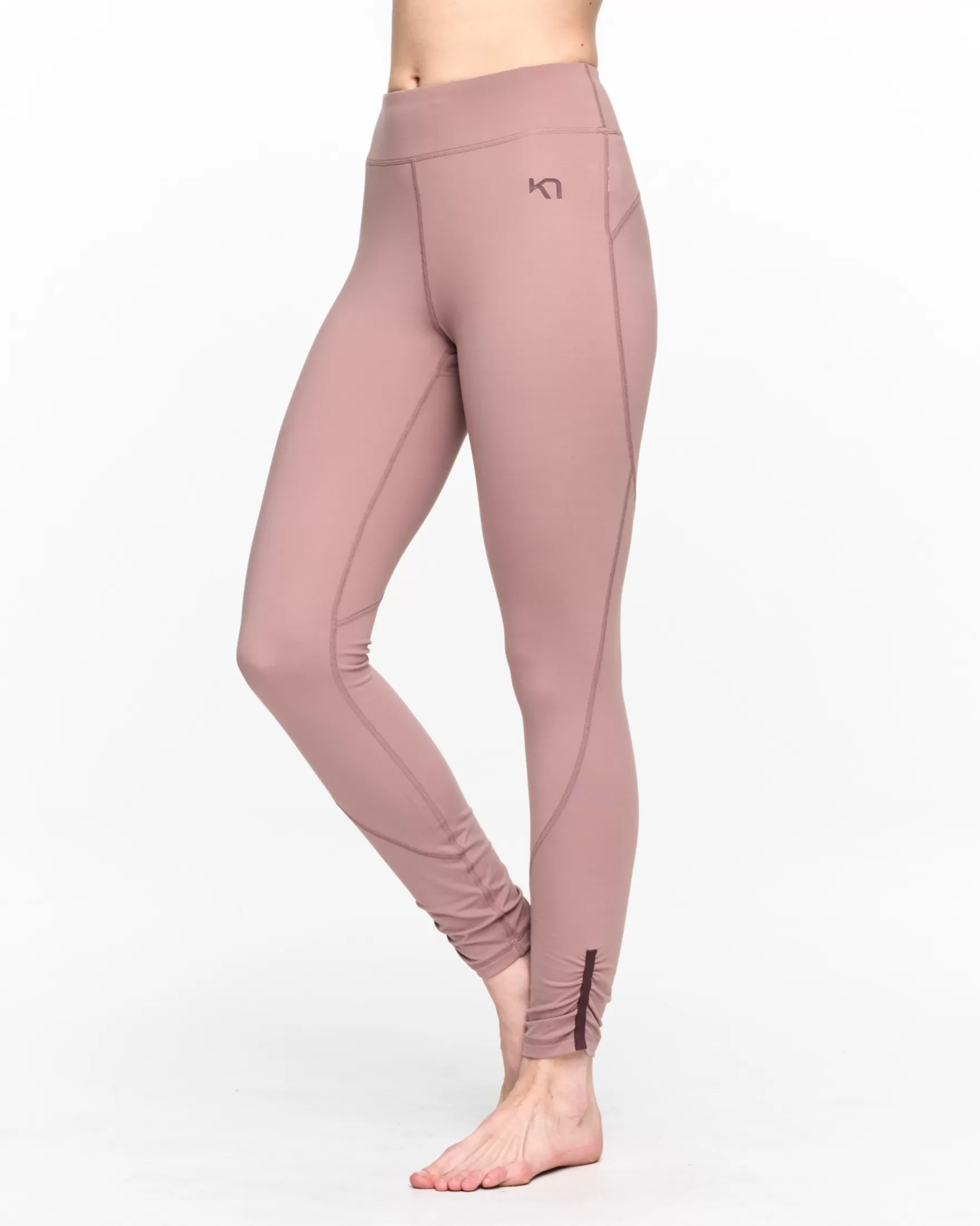 Hiking Tights and Leggings-Kari Traa Stine Tights Taupe