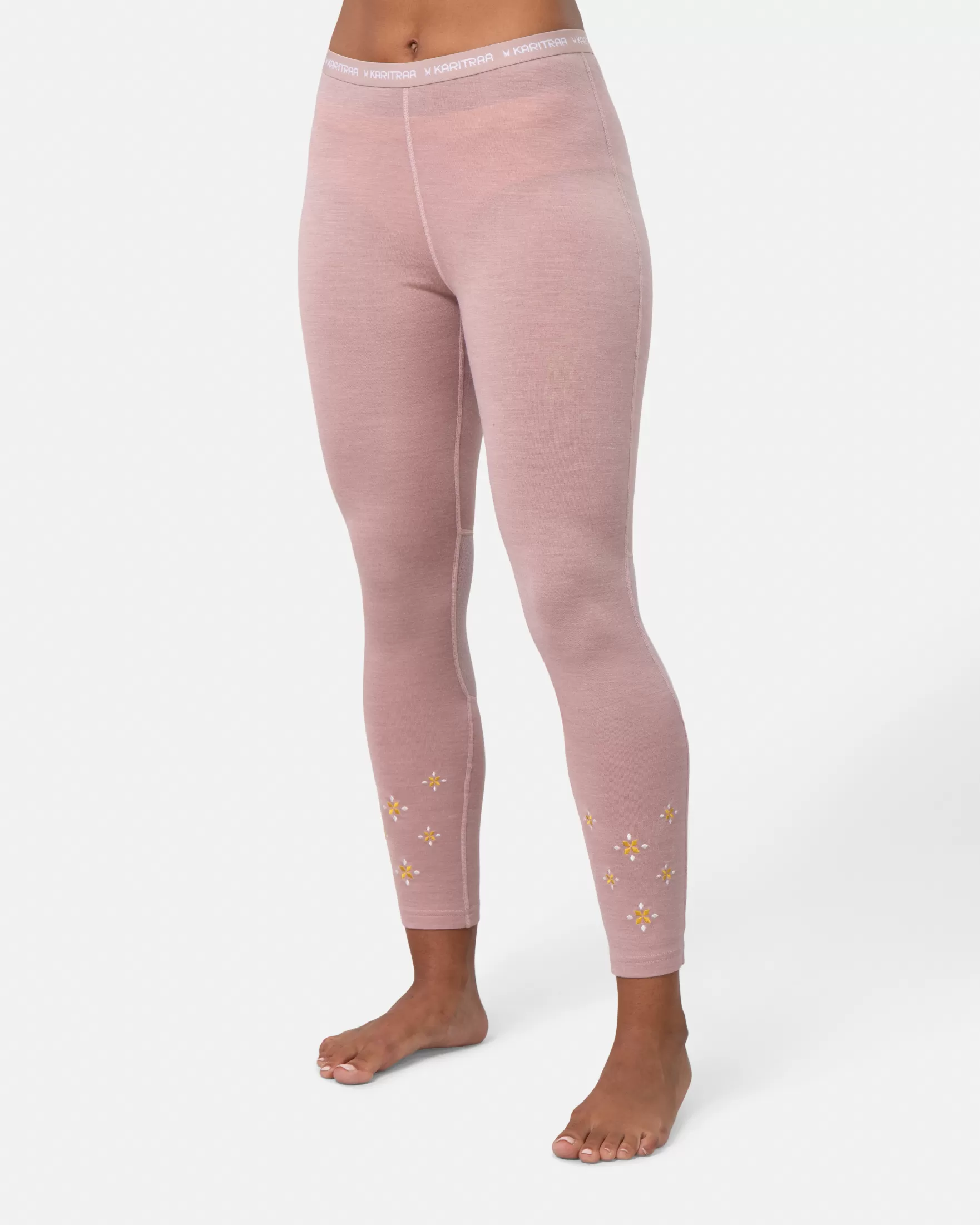 Wool Base Layer Pants-Kari Traa Summer Wool Pants Prim Pink