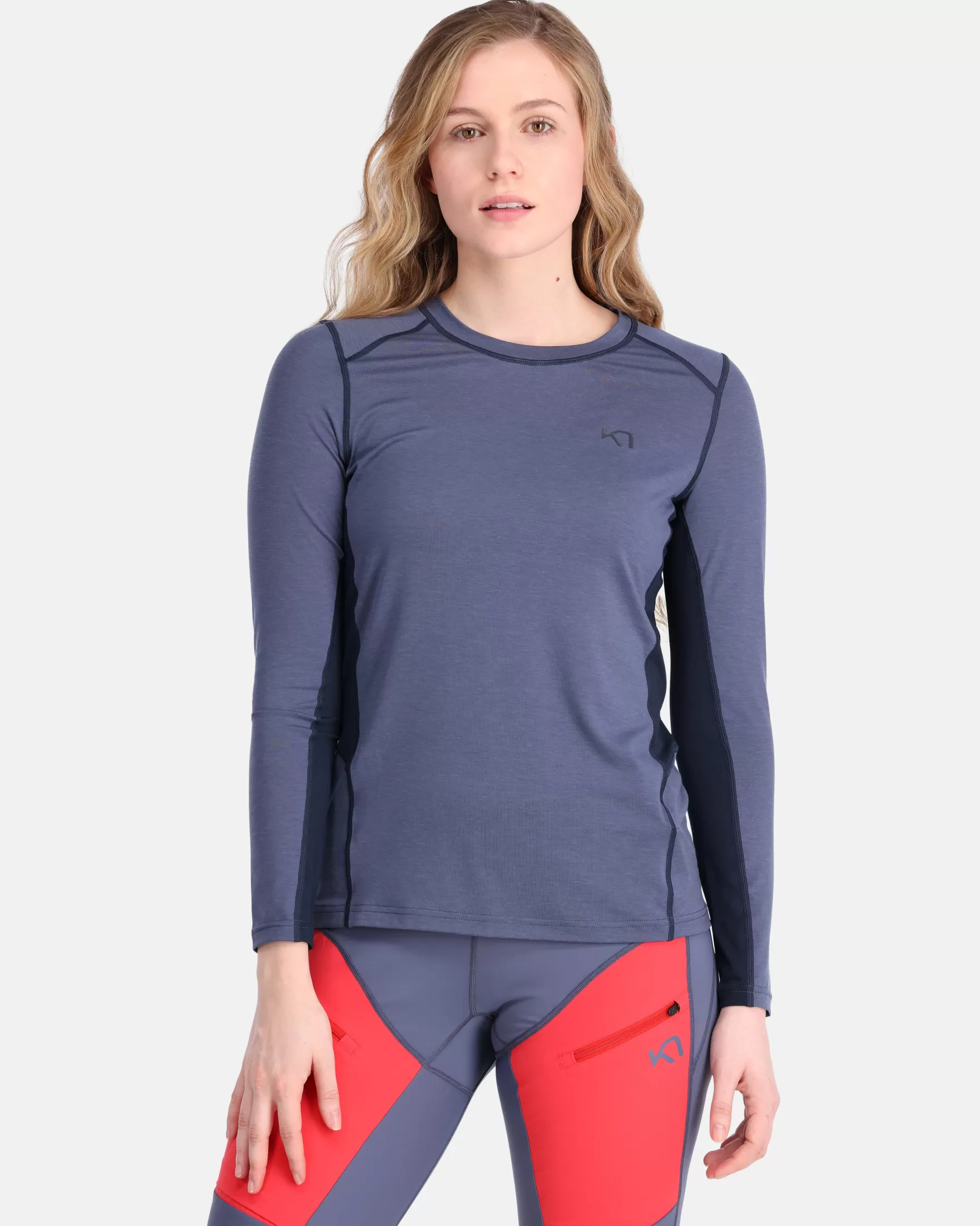 Technical Base Layer | Wool Long Sleeve-Kari Traa Sval Longsleeve Moon Blue