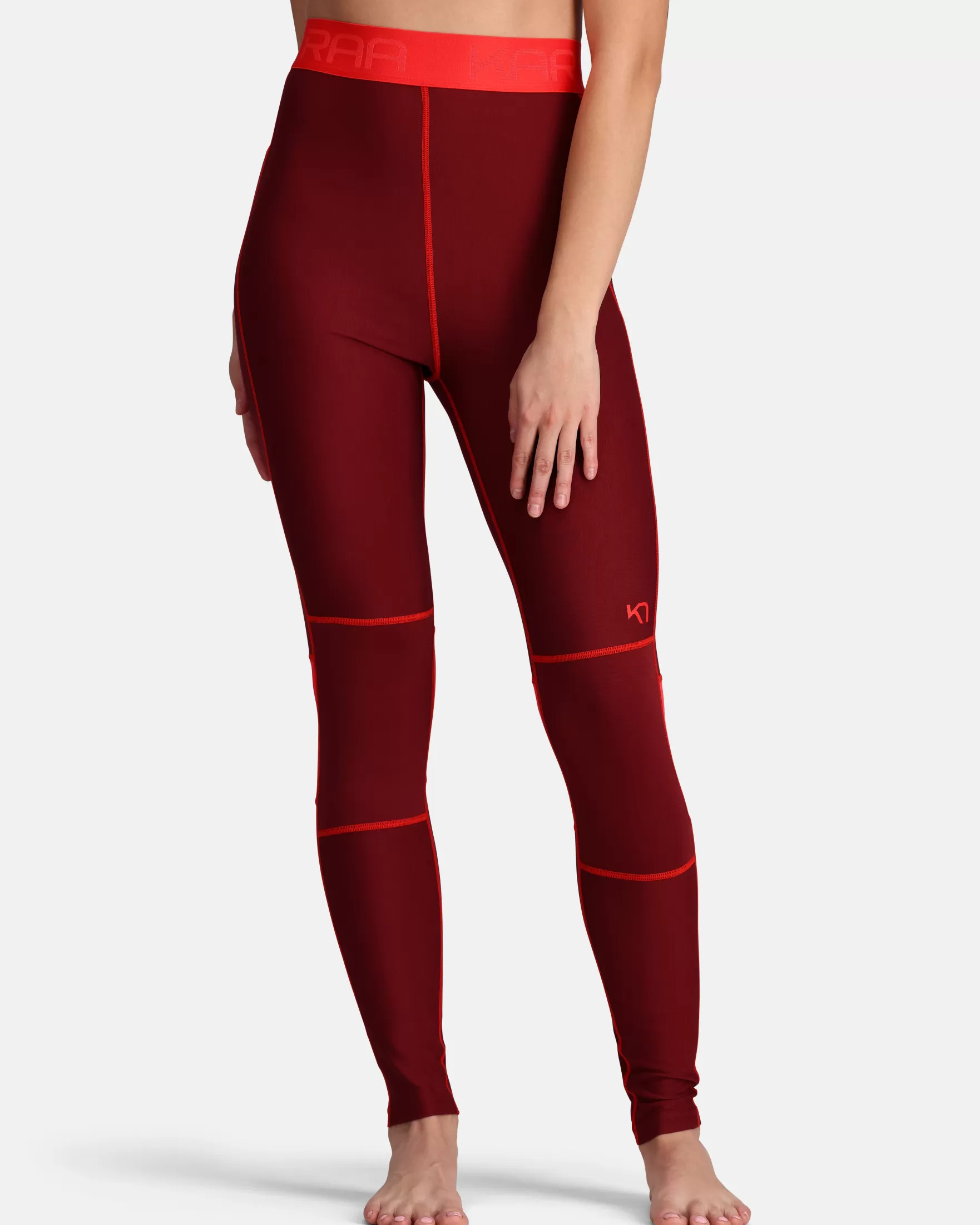 Technical Base Layer | Wool Base Layer Pants-Kari Traa Sval Pants Rouge Red