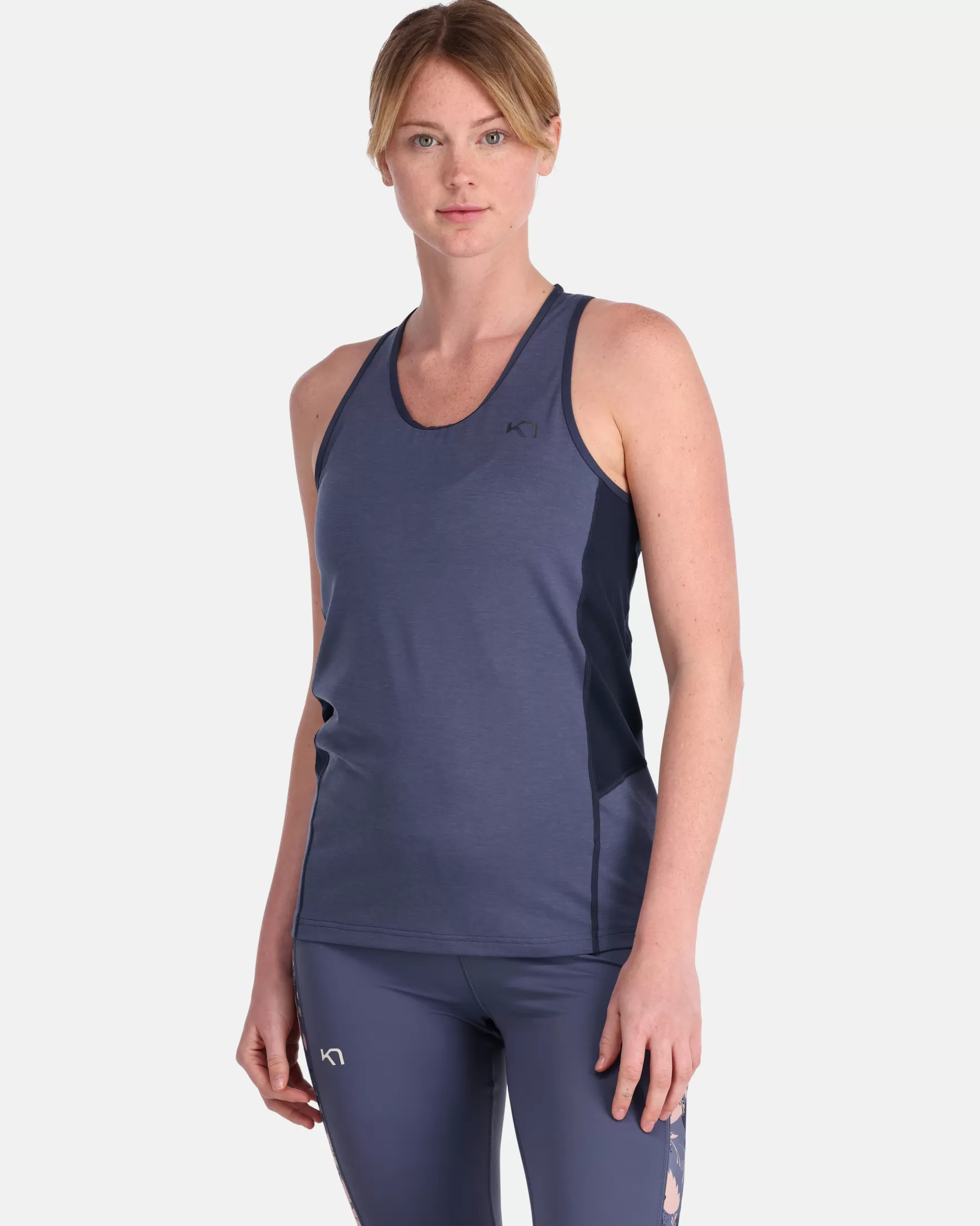 Technical Base Layer | Wool Tops-Kari Traa Sval Top Moon Blue