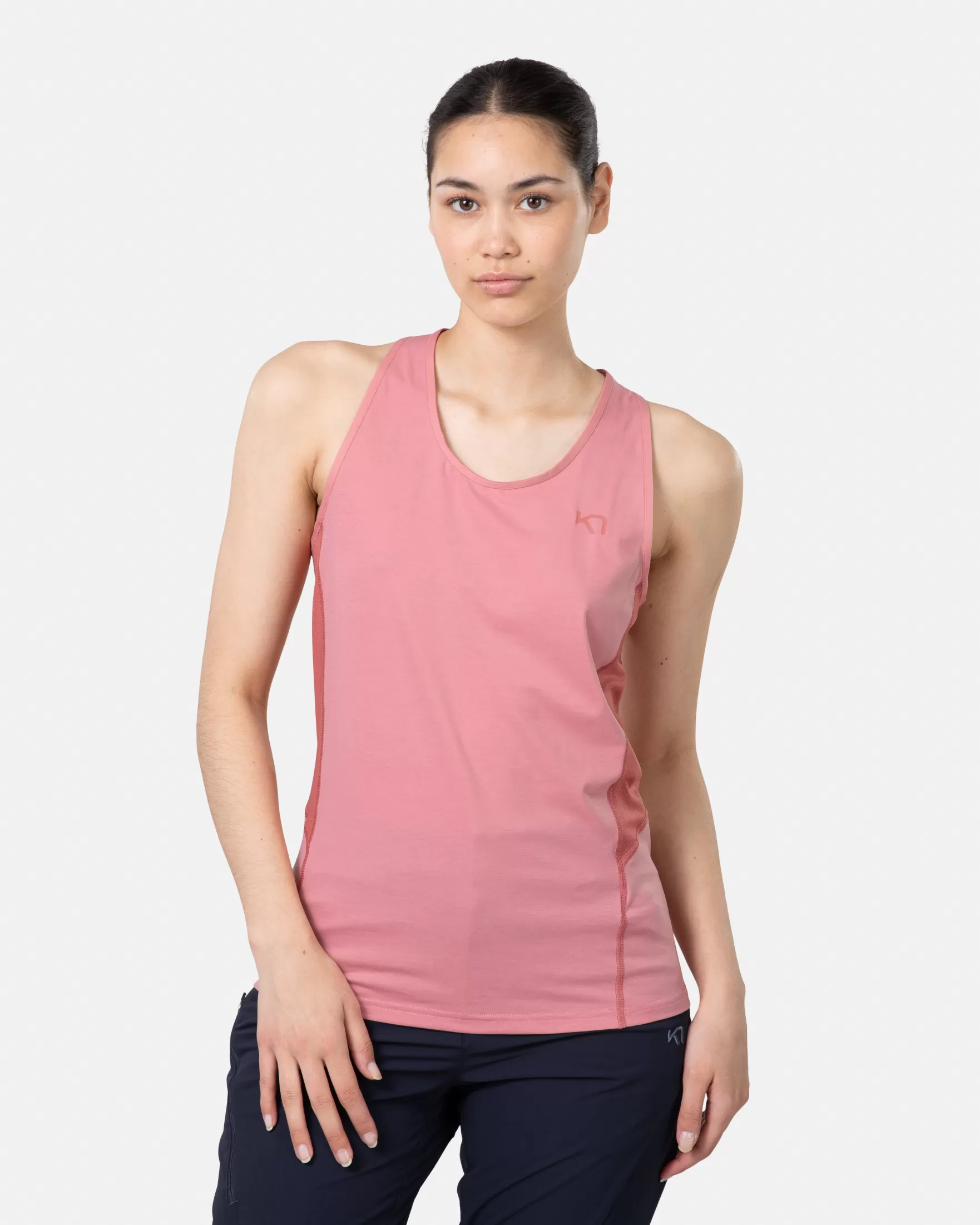 Technical Base Layer | Wool Tops-Kari Traa Sval Top PASTEL DUSTY PINK