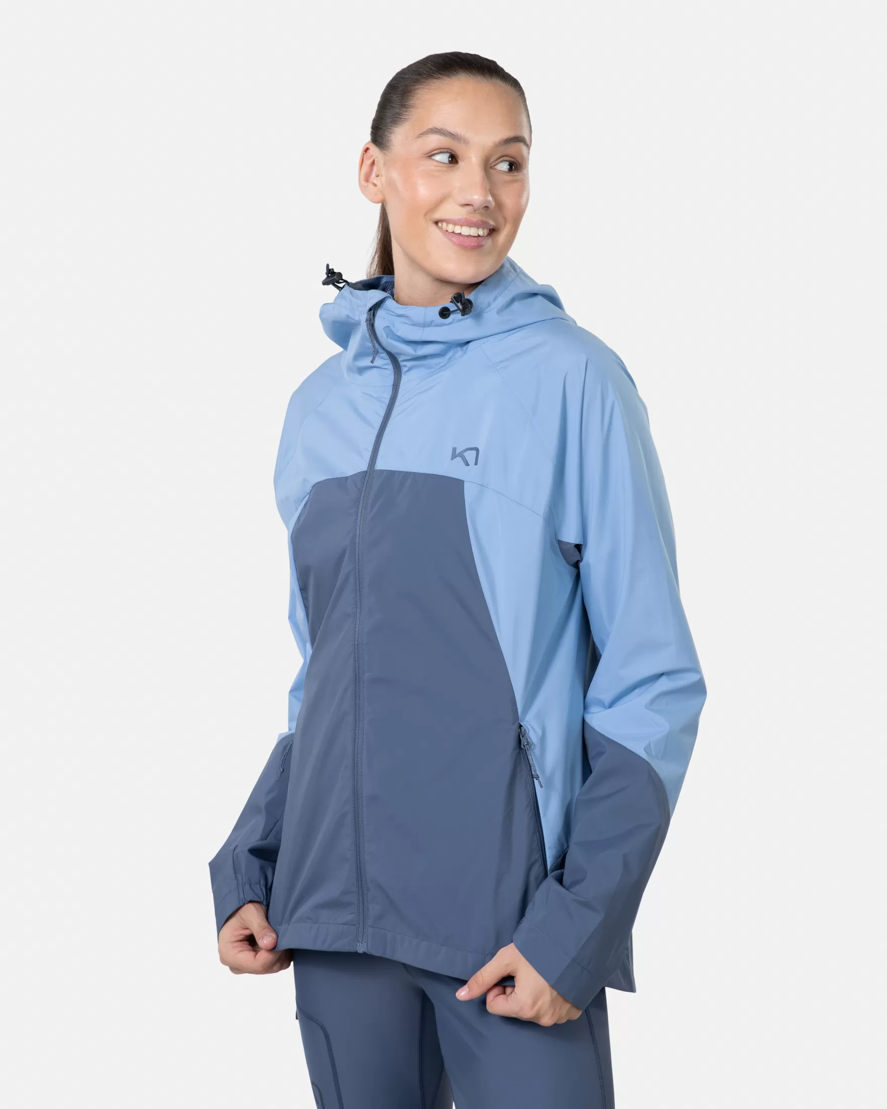 Hiking Jackets-Kari Traa Thale Shell Jacket Moon Blue