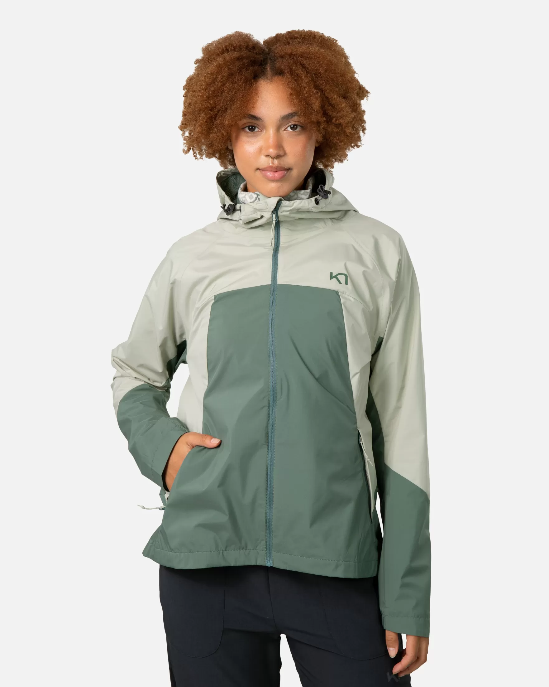 Hiking Jackets-Kari Traa Thale Shell Jacket Murk Green