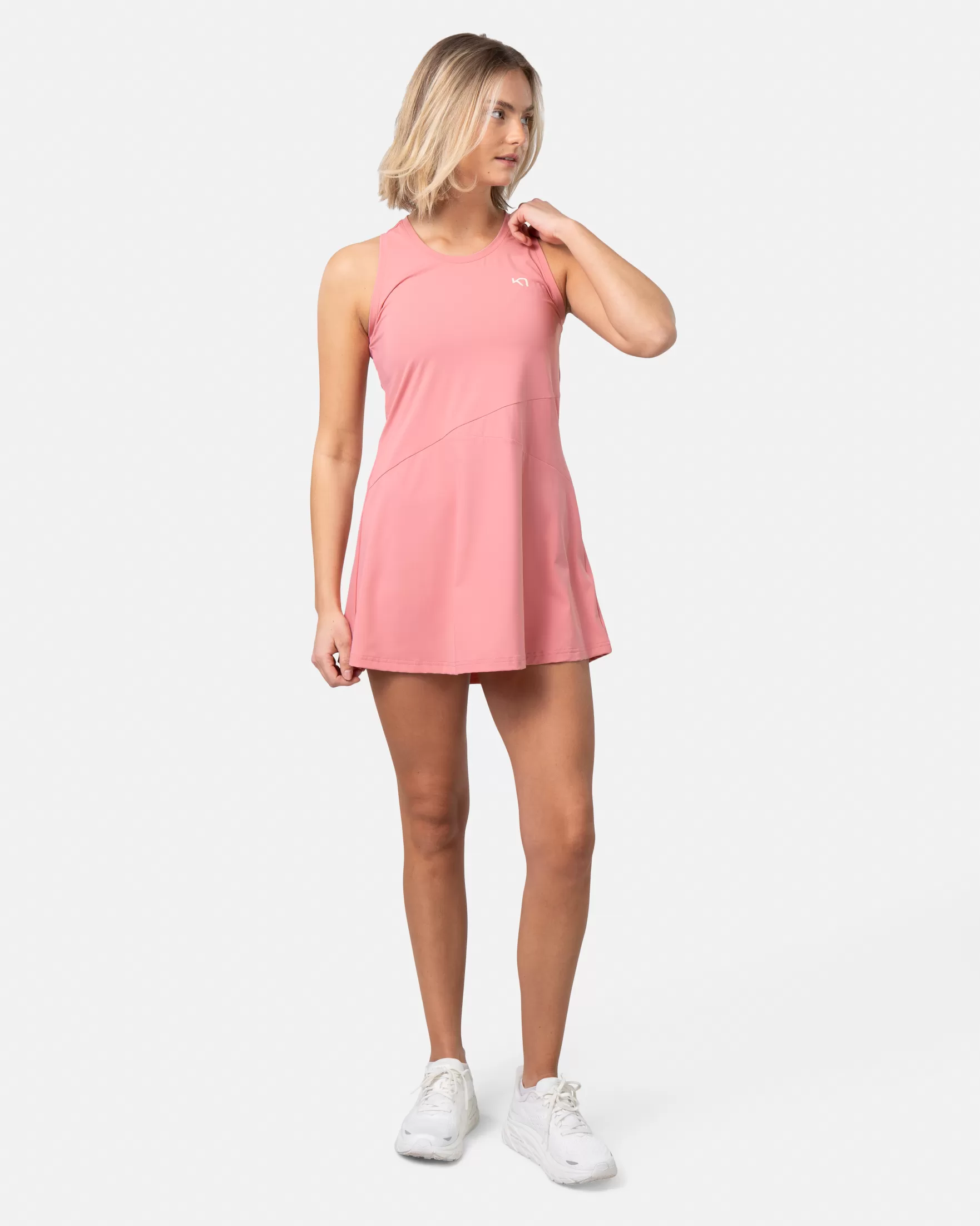 Shorts and Skirts-Kari Traa Vilde Dress PASTEL DUSTY PINK