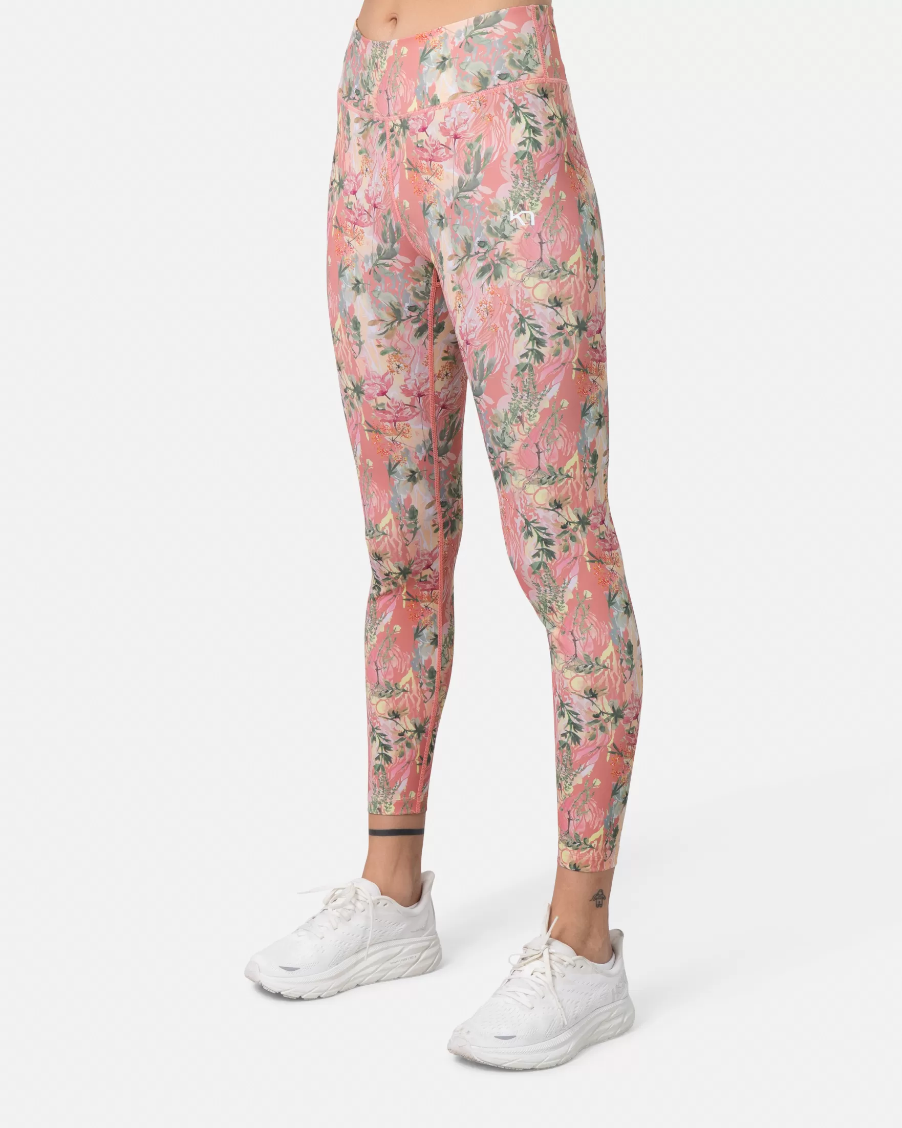 Hiking Tights and Leggings-Kari Traa Vilde Running Tights PASTEL DUSTY PINK