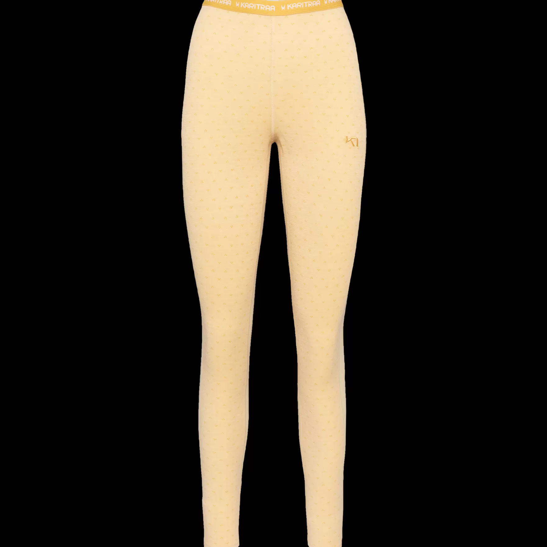 Wool Base Layer Pants-Kari Traa Vilma Pants Light Yellow