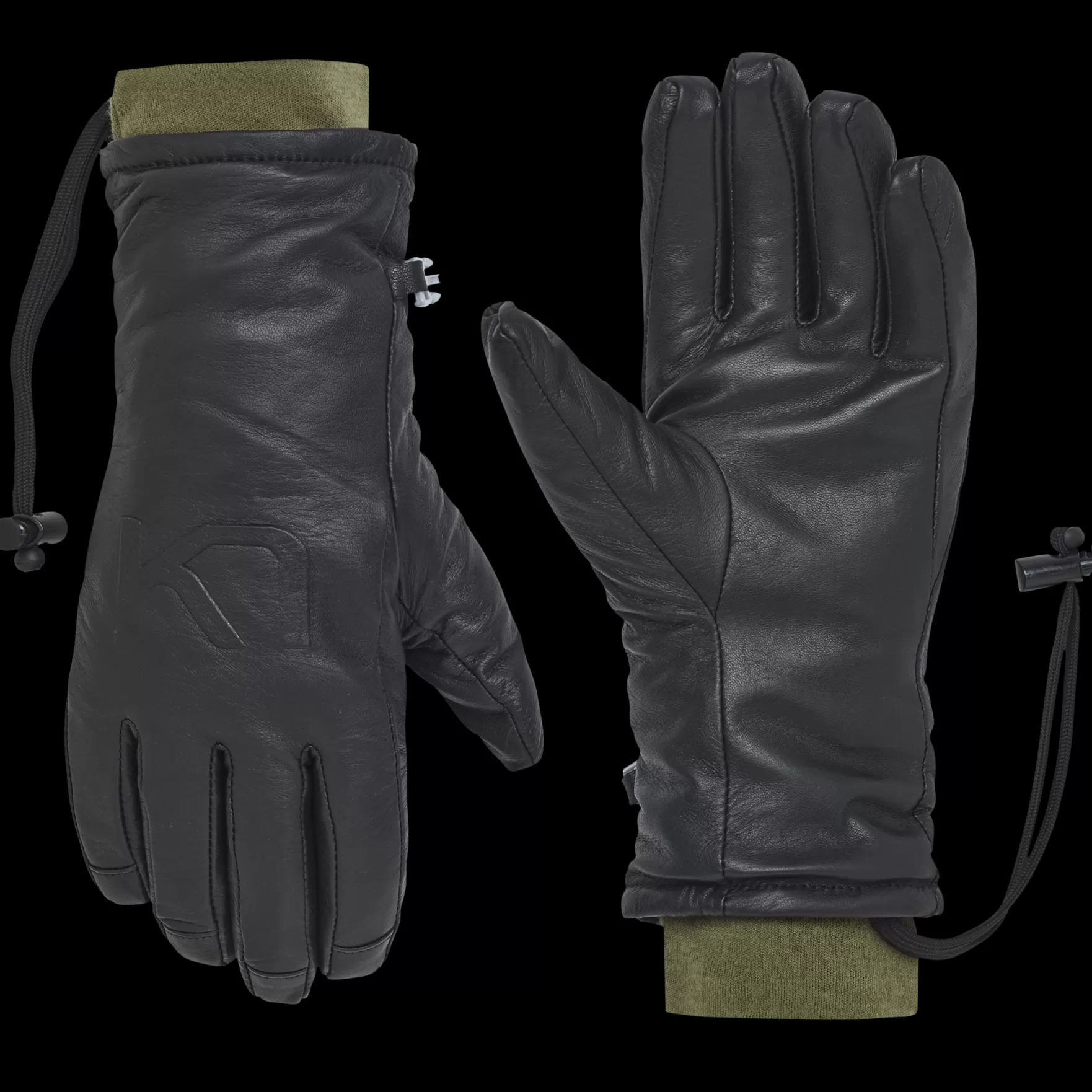 Gloves and Mittens-Kari Traa Voss Ski Gloves BLK Black